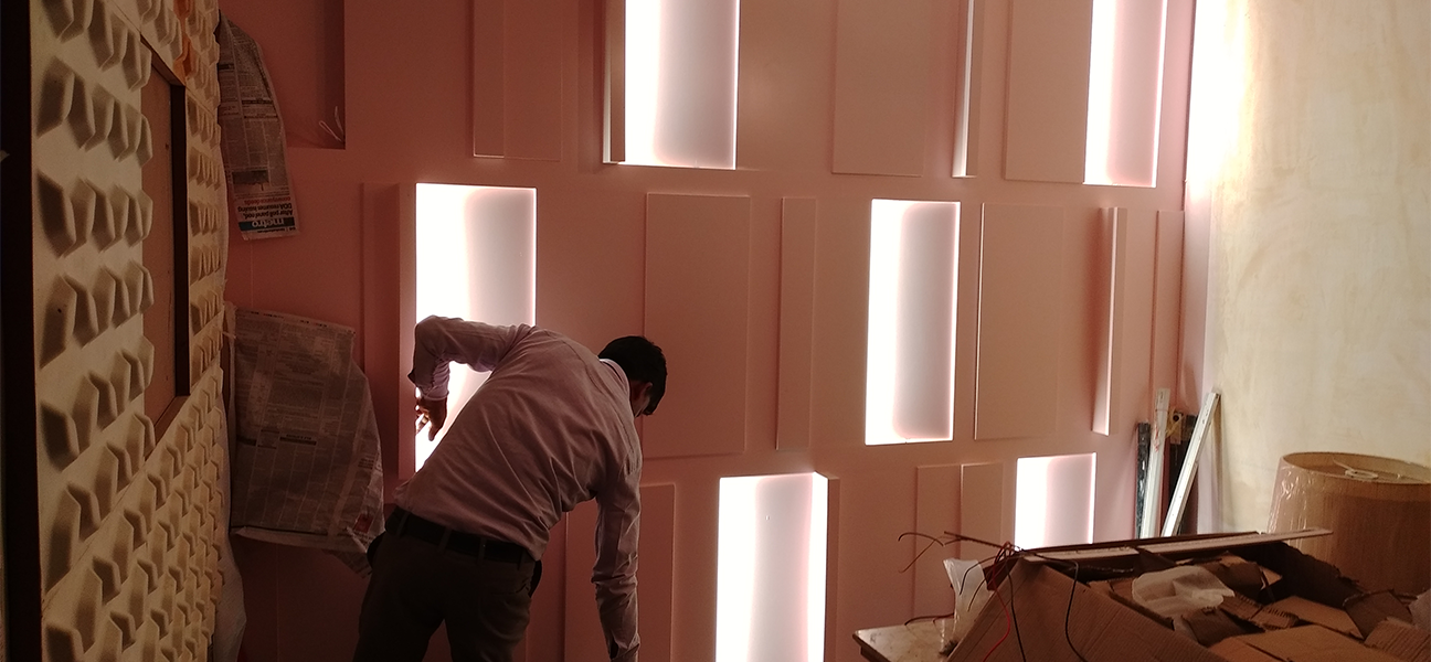 The Burger Pub Kamla Nagar restaurant interior executed by Next BC